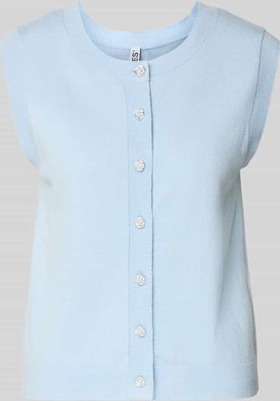 Pieces Regular Fit Pullunder aus Viskose-Mix Modell ORINA in Hellblau, Gr&ouml;&szlig;e XL