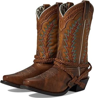 Laredo Knot in Time Womens Boots Tan : 6.5 B - Medium, Leather