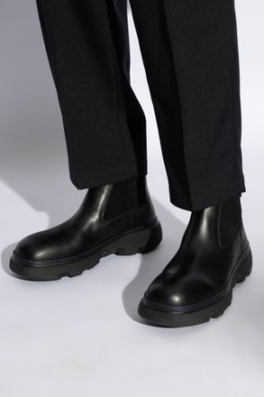 Burberry Creeper Chelsea Boots, Mens, Black