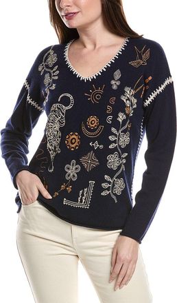 Johnny Was The Whipstitch Wool & Cashmere-Blend Sweater
