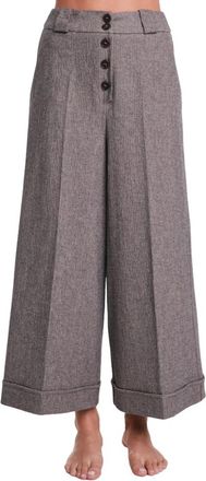 Alessia Santi Elegante Broek voor Vrouwen - Dames - Wijde Broeken - Grijs - M - Broeken