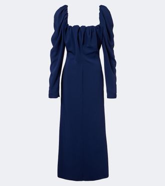 Vivienne Westwood Gathered cr&ecirc;pe de chine gown