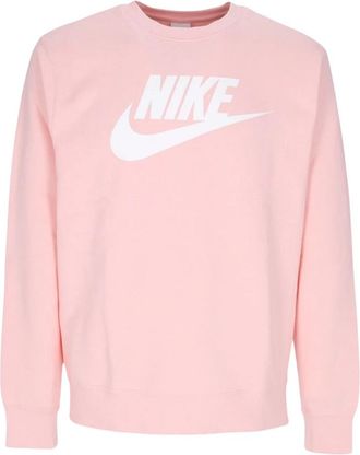 Nike Graphic Crew Sweatshirt - Heren - Sportshirts - Roze - M - Katoen - Fitness