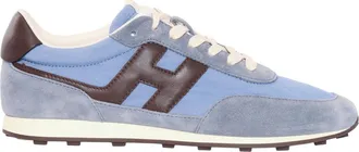 Hogan H699 Light Blue Suede Sneakers