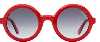 Moncler ML0261F Oval Frame Sunglasses - Red