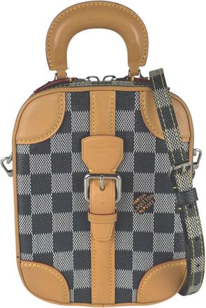 Louis Vuitton Black Brown Damier Canvas Shoulder Bag (Pre-Owned)