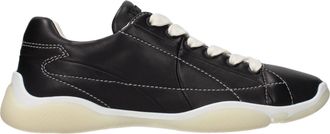 Prada Black Leather Womens Sneakers