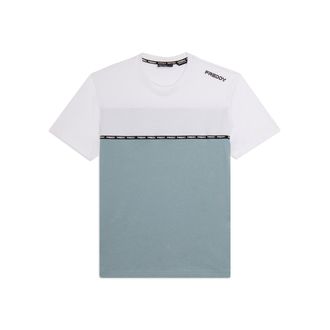 Freddy T-shirt colour block con inserto logato