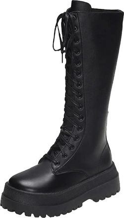 Generic Womens Platform Ankle Boots - Comfortable Flat Heel Fashion Boots Trendy Everyday Wear