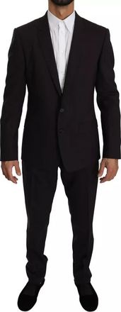Dolce & Gabbana Purple MARTINI Wool Stretch 2 Piece Mens Suit