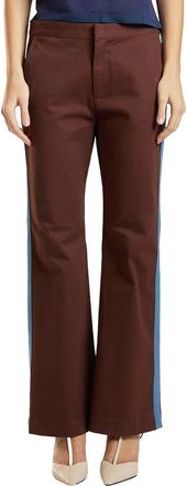 Cynthia Rowley Cotton Cropped Flared Pants in Brown at Nordstrom, Size 2