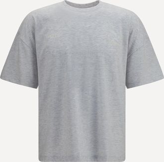 GCDS Cotton crewneck T-shirt with back logo Male XL