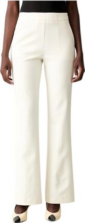 Pinko Pinko, Broeken, Dames, Beige, M, Wijde broek