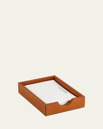 Graphic Image Leather Memo Tray with 25 Hello Sunshine Note Cards