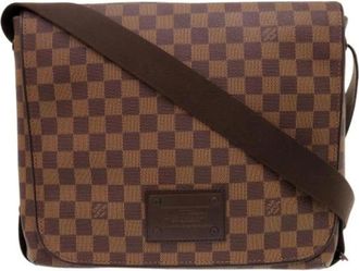 Louis Vuitton Pre-owned Cross Body Bags, male, Brown, Size: ONE SIZE Pre-owned Damier Canvas Shoulder Bag