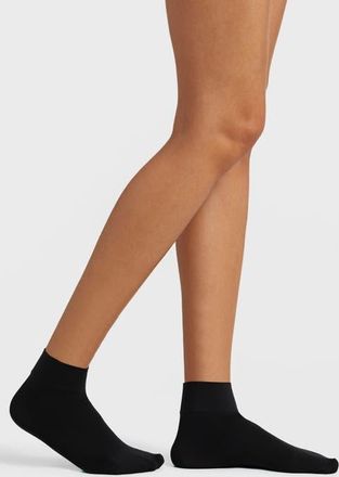 Commando Ultimate Assorted 3-Pack Opaque Quarter Socks in Black/Ivory/White at Nordstrom