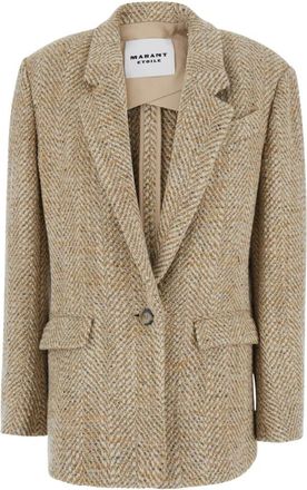 Isabel Marant Jassen, Dames, Beige, XS, Parly-Gb Jas