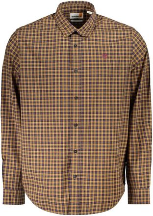 Timberland Long-Sleeve Check Shirt - Heren - Casual Overhemden - Geel - M - Overhemden