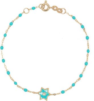 Gigi Clozeau 18K Yellow Gold Étoile Turquoise Bracelet - Womens - 18kt Gold/Turquoise