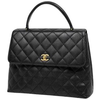 Chanel Pre-owned Matelasse Handbag - Dames - Pre-owned - Zwart - Maat: ONE Size Leer