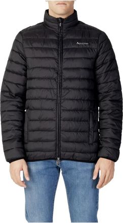 Aquascutum Stijlvolle heren herfst/winter jassen collectie - Heren - Winterjassen - Zwart - XL - Polyester - Jassen