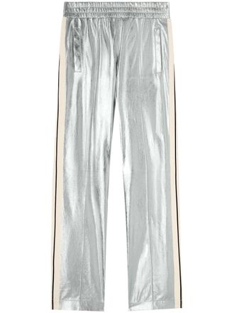 Palm Angels Leren broek - Zilver