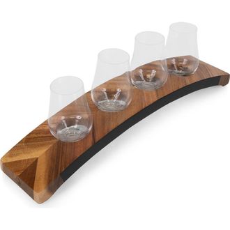 Picnic Time Lowlands Whiskey Flight Glencairn Glass Tasting Set in Brown at Nordstrom Rack