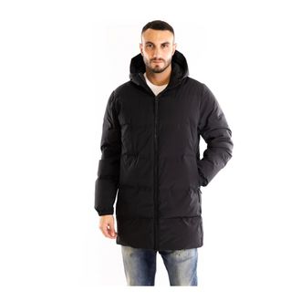 People of Shibuya Pm980Nero Piumino Lungo Trapuntato - - Coats - Uomo - Nero - L