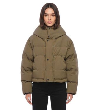 Dsquared2 Green Solid Hood Jacket