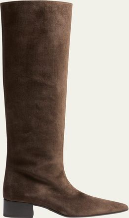 Khaite Andee Suede Knee Boots