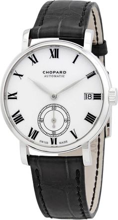 Chopard Classic Manufacture Automatic White Dial 18kt White Gold Mens Watch 161289-1001