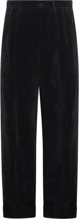 Valentino Cotton And Linen Blend Trousers