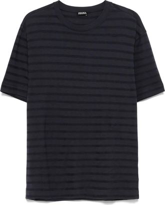 Ermenegildo Zegna T-shirt a righe - Blu