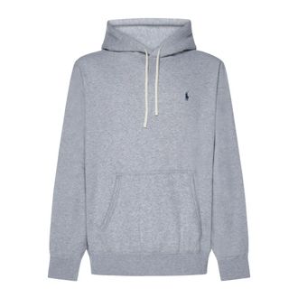 Polo Ralph Lauren Hoodies, male, Gray, Size: 2XL Polo Ralph Lauren Sweaters