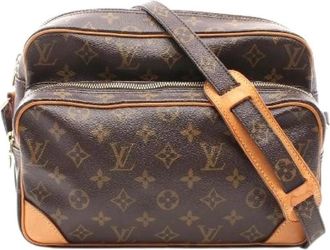Louis Vuitton Pre-owned Cross Body Bags, female, Brown, Size: ONE SIZE Pre-owned Coated Canvas Cross Body Bag