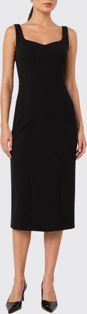 Max Mara Abito a tubino midi in cady con scollo quadrato e spalle scoperte