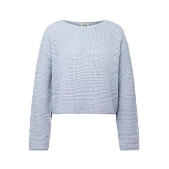 Drykorn Imenia Pullover - Dames - Ronde hals truien - Blauw - XS - Katoen - Truien & Vesten
