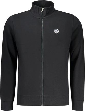 North Sails Hoodies & sweatvesten, Heren, Zwart, L, Katoen, Sweatshirt met lange mouwen