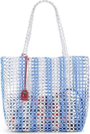 Kurt Geiger Kensington Rainbow Beaded Shopper in Open Blue at Nordstrom Rack