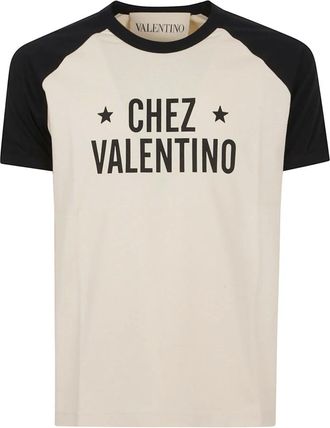 Valentino Garavani Hombre, Camisetas, Beige, Talla: S