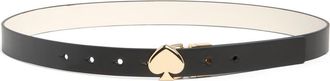 Kate Spade New York 25mm reversible spade leather belt in Black /Polished Gold at Nordstrom Rack, Size X-Large