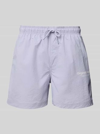 Jack & Jones Jack & Jones Badehose mit elastischem Bund Modell NAXOS in Flieder, Gr&ouml;&szlig;e XL