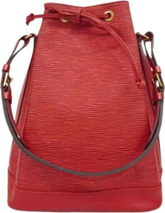 Louis Vuitton Pre-owned Bucket Bags, female, Red, Size: ONE SIZE Pre-owned No&eacute; Shoulder Bag