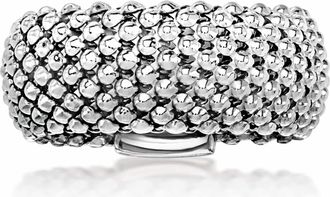 Ross-Simons Italian Sterling Silver Flat Popcorn-Link Ring