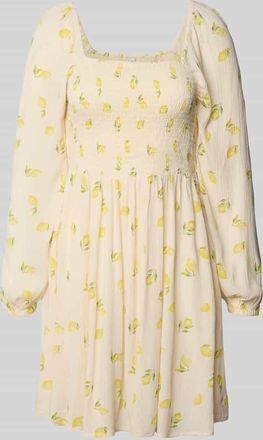 Only Tailliertes Minikleid aus reiner Viskose Modell LEMONE in Sand, Gr&ouml;&szlig;e M