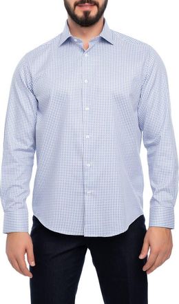 Vella Pais Brooklyn Slim Fit Cotton Dress Shirt in Blue at Nordstrom Rack, Size Xxx-Large