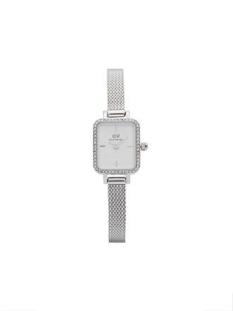 Daniel Wellington Quadro Mini Lumine 18mm - women - stainless steel - One Size - Silver