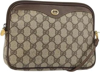 Gucci Pre-owned Cross Body Bags, female, Beige, Size: ONE SIZE Pre-owned Cross Body Bag