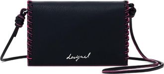 Desigual Others Faux Leather Wallet on a Strap in Black at Nordstrom