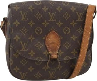Louis Vuitton Pre-owned Cross Body Bags, female, Brown, Size: ONE SIZE Pre-owned Saint Cloud GM Shoulder Bag